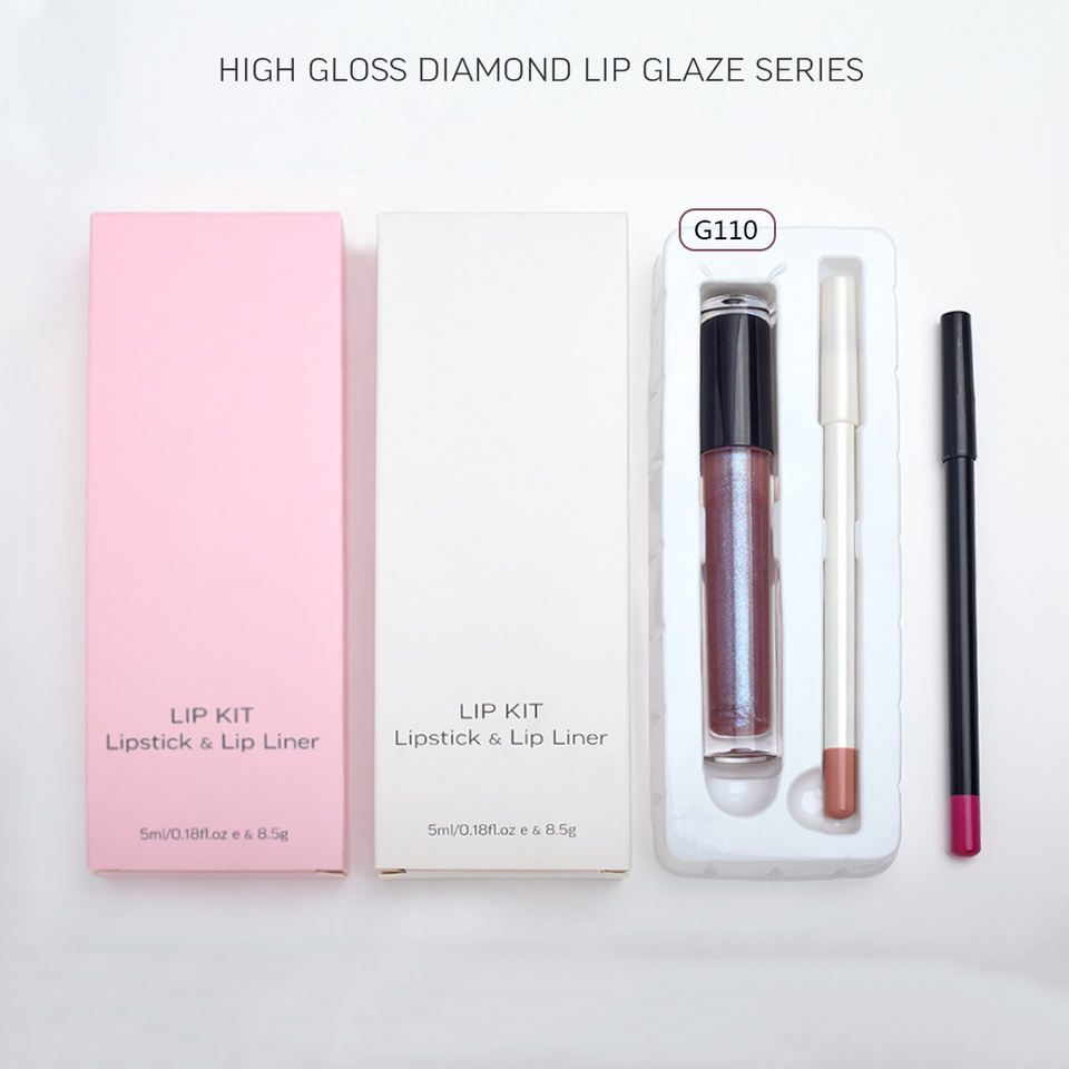 Multi Colors Make Your Own Brand Lip Kit Optional Lip Gloss Lip Liner Set With Private Label Packaging