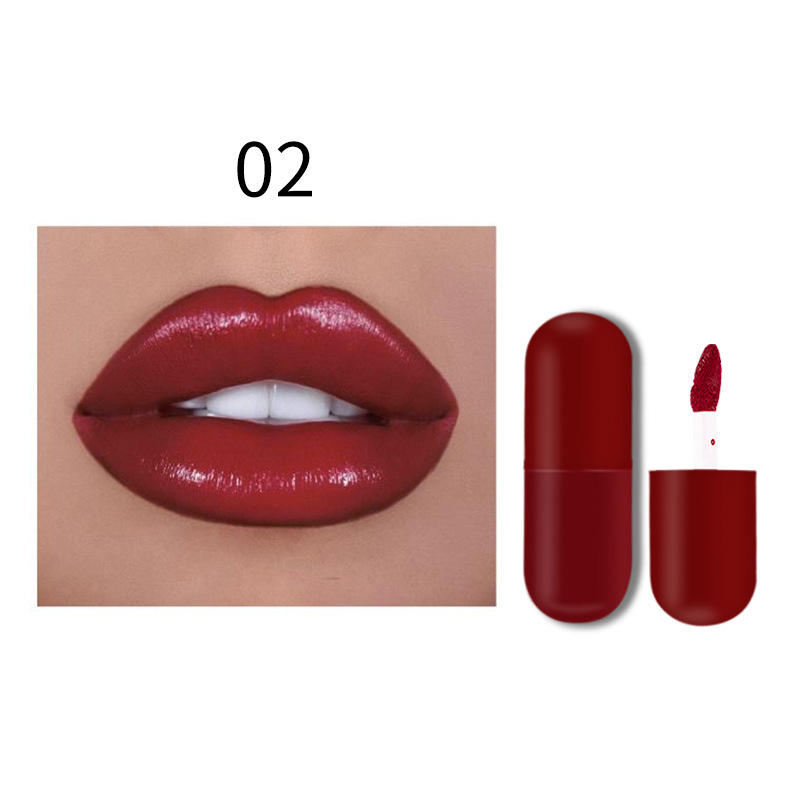 Private Label Waterproof Pill Shape Lipgloss Wholesale Mini Capsule Lip Gloss Moisturizing