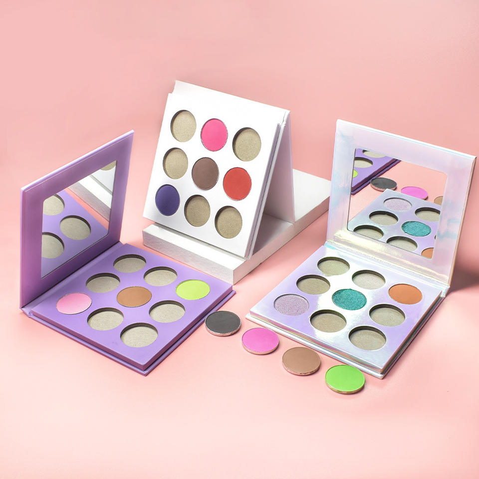 Pick Your Own Colors Makeup Cardboard Eyeshadow Custom Logo Wholesale High Pigment Private Label Cosmetics Eyeshadow Palette