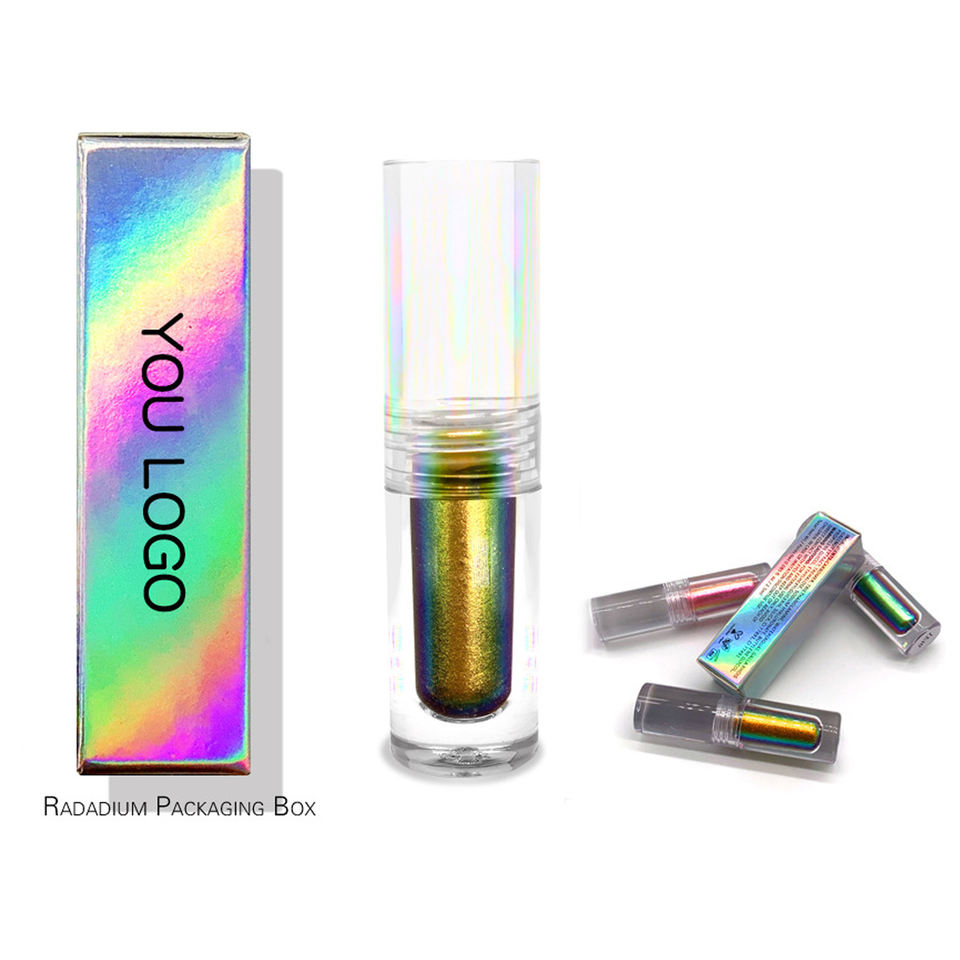 Individual Private Label Multichrome Eye Shadow Custom Logo Holographic Pigments Chameleon Liquid Eyeshadow