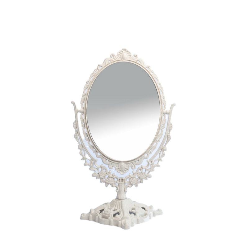 Double Side Magnifying Glass Vanity Mirror European Retro Desktop Vintage Makeup Mirror