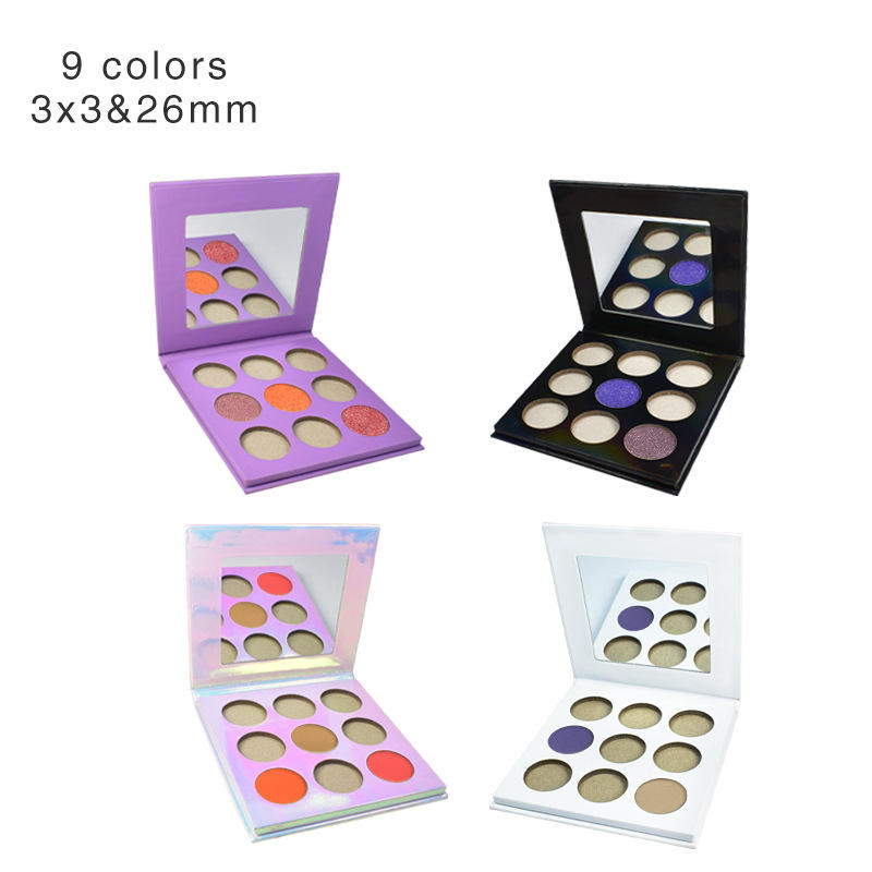 Pick Your Own Colors Makeup Cardboard Eyeshadow Custom Logo Wholesale High Pigment Private Label Cosmetics Eyeshadow Palette