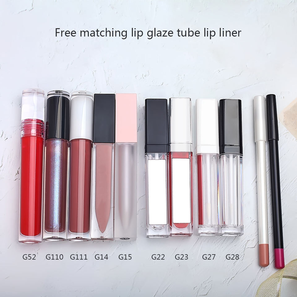 Multi Colors Make Your Own Brand Lip Kit Optional Lip Gloss Lip Liner Set With Private Label Packaging