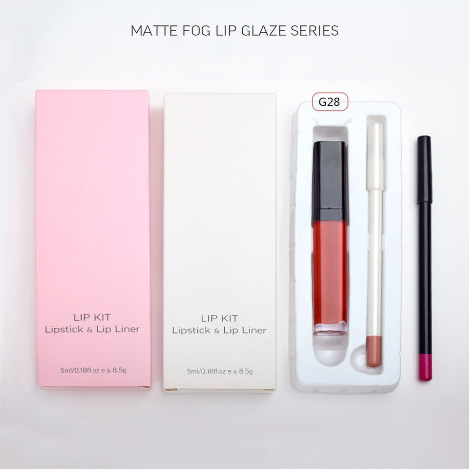 Multi Colors Make Your Own Brand Lip Kit Optional Lip Gloss Lip Liner Set With Private Label Packaging