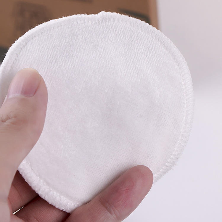 OEM Reusable Bamboo Eco-friendly Make Up Remover Puff Velvet Washable Makeup Remover Pads