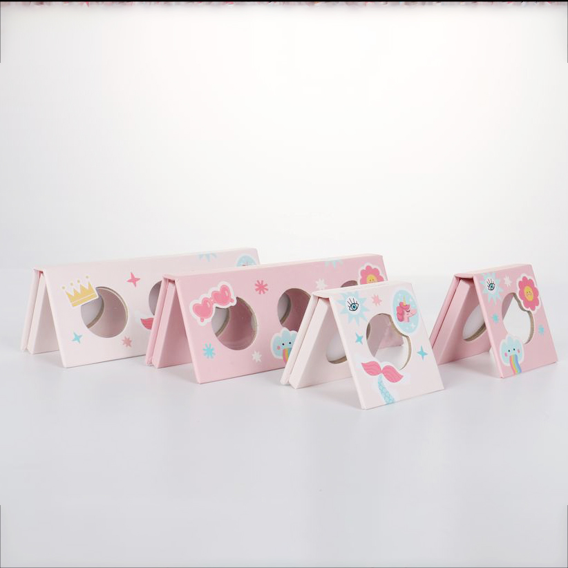 Custom Makeup Paper Boxes Paper 3 Well Eyeshadow Palette Single Empty Cardboard CMYK Printing paper boxes