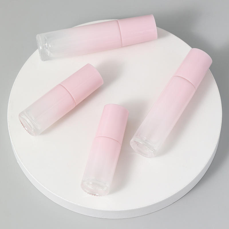 10ml Essential Oil Roller Bottle 5ml Gradient Pink Glass Oil Rollon Bottle For Cosmetic Packaging