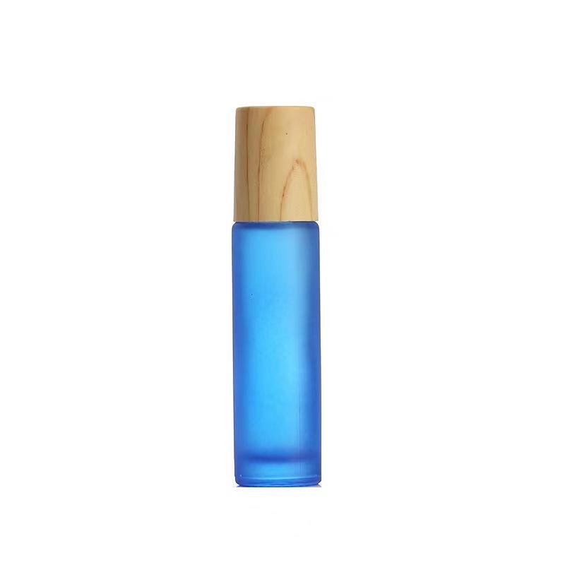 Custom 10ml Colorful Rollerball Essential Oil Perfume Glass Frosted Rollerball Bottle