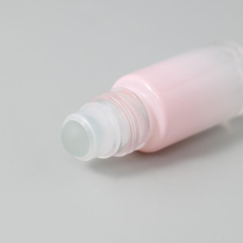 10ml Essential Oil Roller Bottle 5ml Gradient Pink Glass Oil Rollon Bottle For Cosmetic Packaging