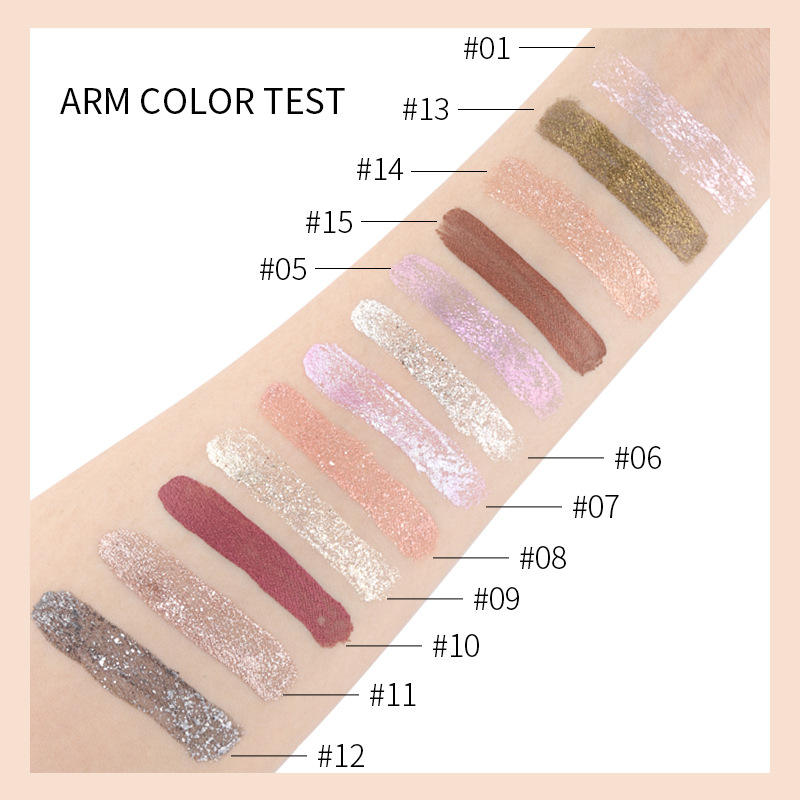 Cruelty Free Customized Eyeshadow High Pigment Shimmer Makeup Organic Metallic Liquid Eyeshadow Glitter Vegan Liquid Eye Shadow