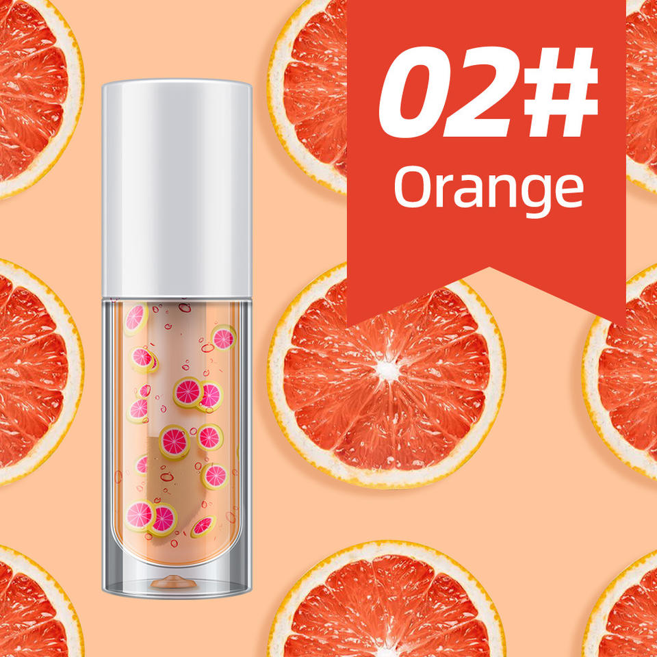 6ml Girl Long Lasting Color Red Pink Orange Various Color Personal Care Moisturizing Fruit Custom Logo Lip Tint