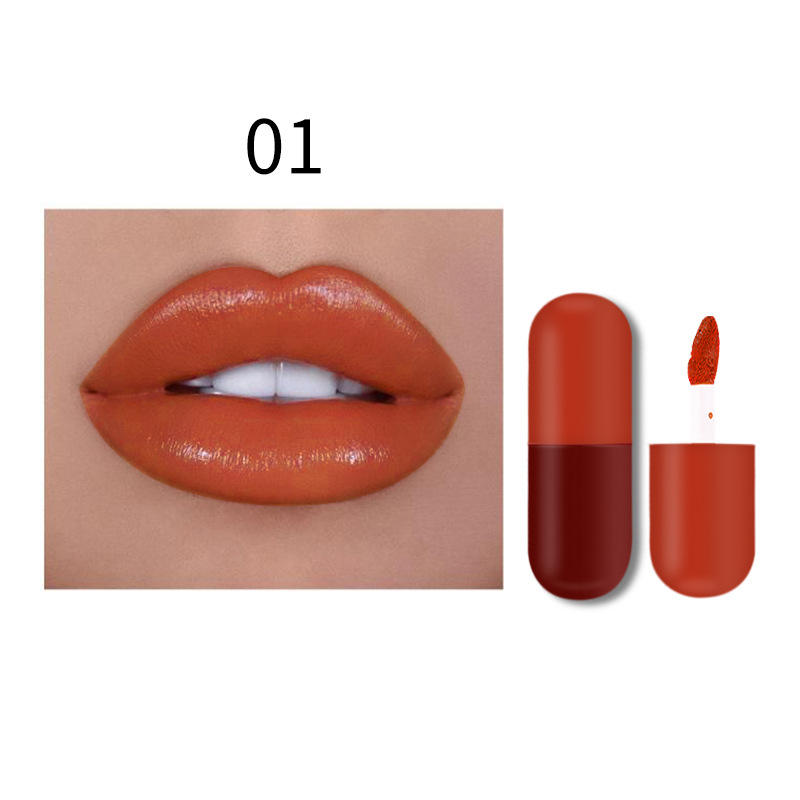 Private Label Waterproof Pill Shape Lipgloss Wholesale Mini Capsule Lip Gloss Moisturizing