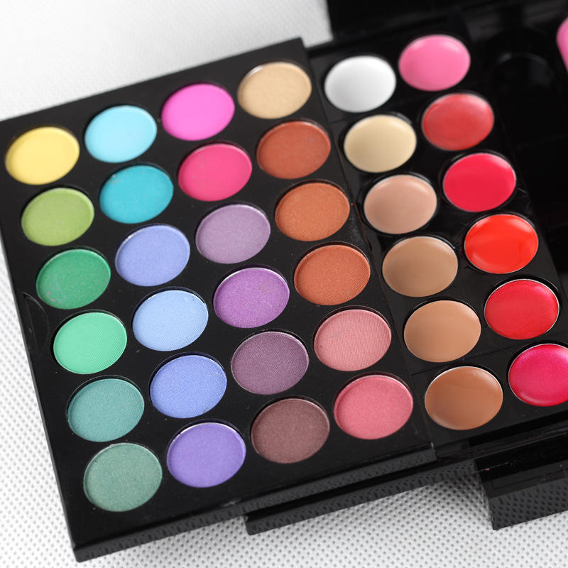 Make Up Set 48 Eye Shadow Palette 24 Lipstick 6 Foundation Face Powder Blush Eyeshadow Kit 78 Colors Eyeshadow Case