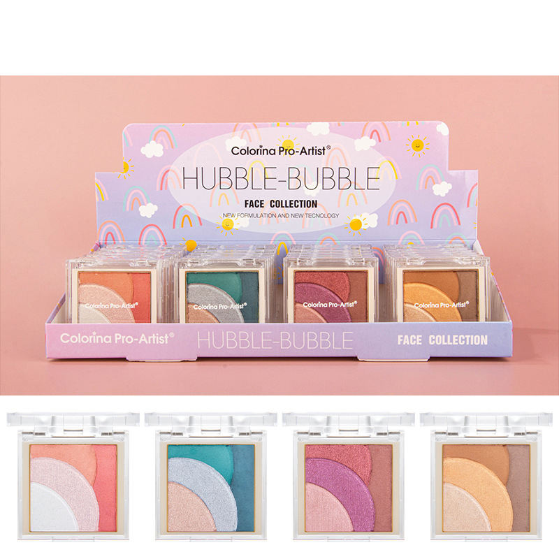 Small Eye Shadow Pan 4 Colors Rainbow Vegan And Cruelty Free Multichrome High Pigments Eyeshadow Mini