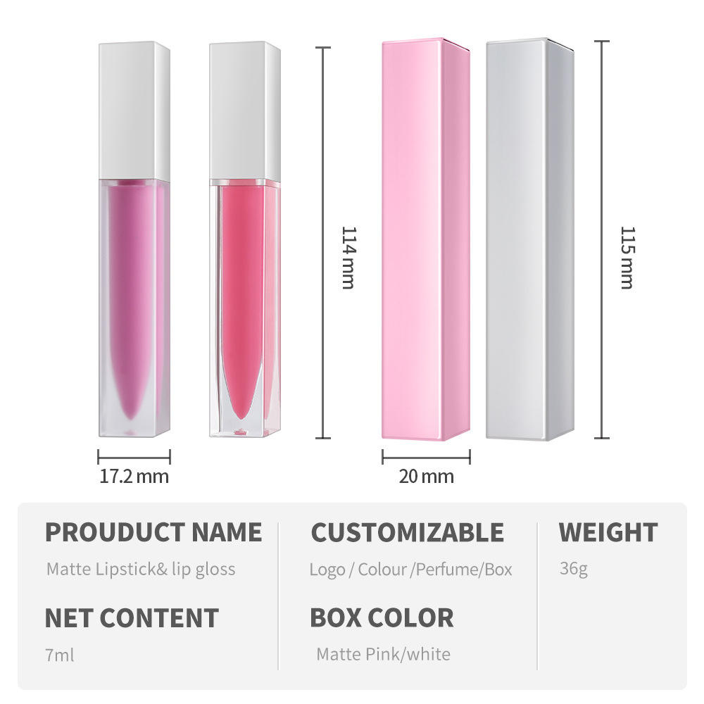 Make Your Own Brand Long Lasting Waterproof Shimmer Lipgloss Wholesale Vegan Custom Private Label Matte Liquid Lipstick