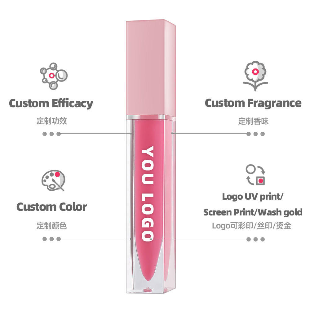 Make Your Own Brand Long Lasting Waterproof Shimmer Lipgloss Wholesale Vegan Custom Private Label Matte Liquid Lipstick