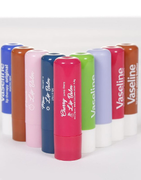 Factory Hot selling round empty colored custom lip balm container custom logo lip balm tubes