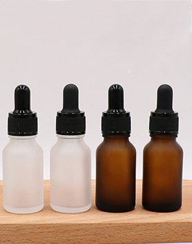 Essential Oil Cosmetic 15ml Matte Glass Empty Boston Liquid Men Bottle Dropper