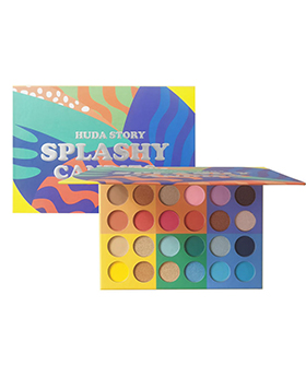 Customized Cruelty Free Colorful Vegan Cardboard Square Pan High Pigment 24 Eyeshadow Palette