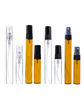 Press Type Sub Packing Sample Test Pack Plastic Sprayed Glass 2ml 3ml 5ml 10ml Perfume Spray Bottles