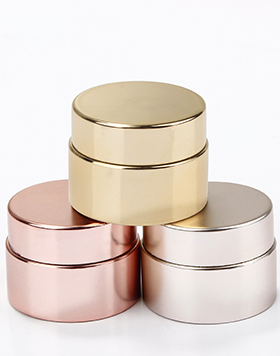 5g Electroplating Cream Sample Bottle UV Technology Luxury Gold Silver Rose Gold Color PP Cosmetic Jar