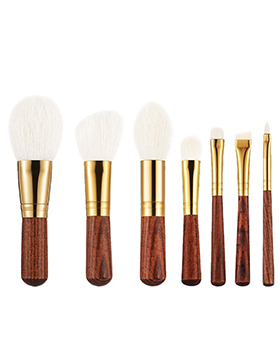 Professional High Quality 7 Pcs Customized Animal Goat Hair Makeup Brushes Set