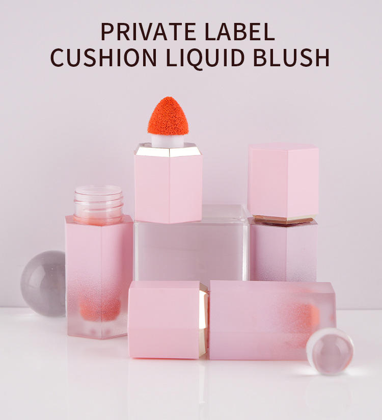 Vegan Cruelty Free Waterproof Cream Blush Stick 8 Colors Cheek Custom No Logo High Pigment Private Label Liquid Blush 100 – 499 pieces