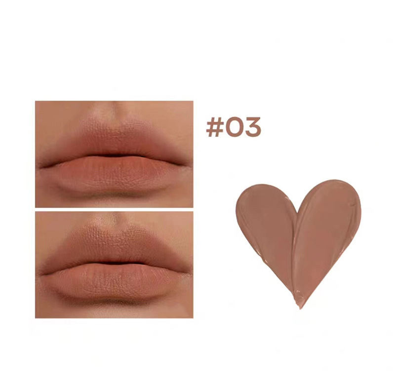 Custom Lip Gloss Private Label Heart Shaped Vegan Waterproof Velvet Lip Tint Liquid Matte Lipstick