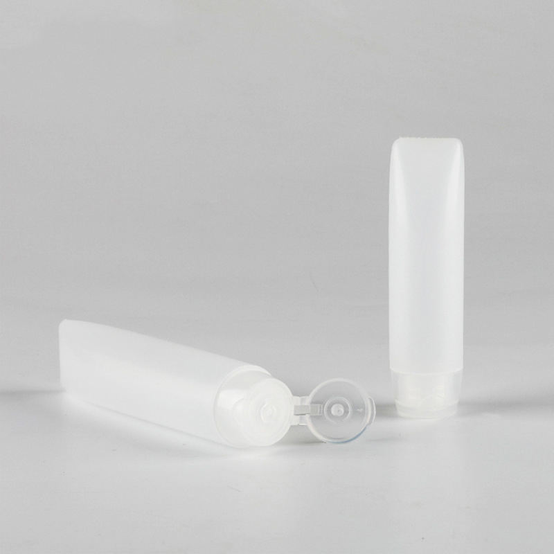 Hand Cream Body Lotion Soft Cosmetic Packaging Travel Container Squeeze Tube 30ml 50ml White Soft Flip Plastic PE Empty Tube