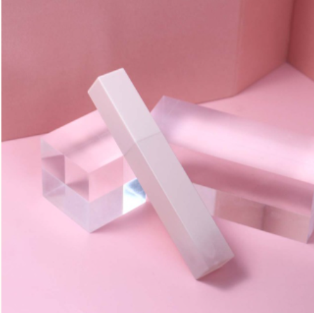 7ml Lip Gloss Containers Tube Packaging With Wands Frosted Transparent Lipgloss Tube Square Matte Lip Gloss Tubes