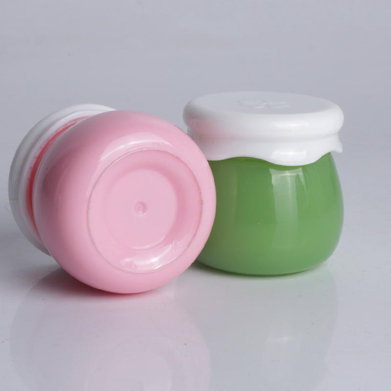 10g Acrylic Lip Jam Packaging Plastic Mask Jar Lip Gloss Balm Bottle Portable Cosmetic Dispenser Eye Cream Container With Lid