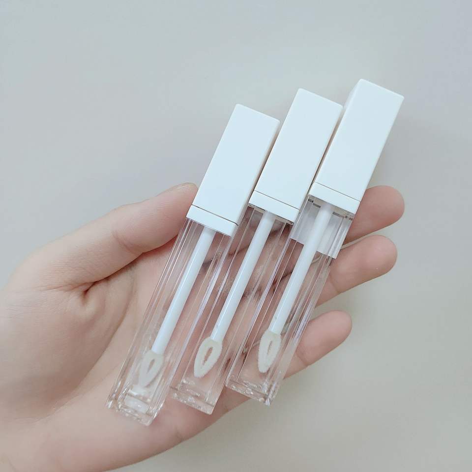 Wholesale 5ml Private Label Customization Empty Lip Gloss Tubes Square Top