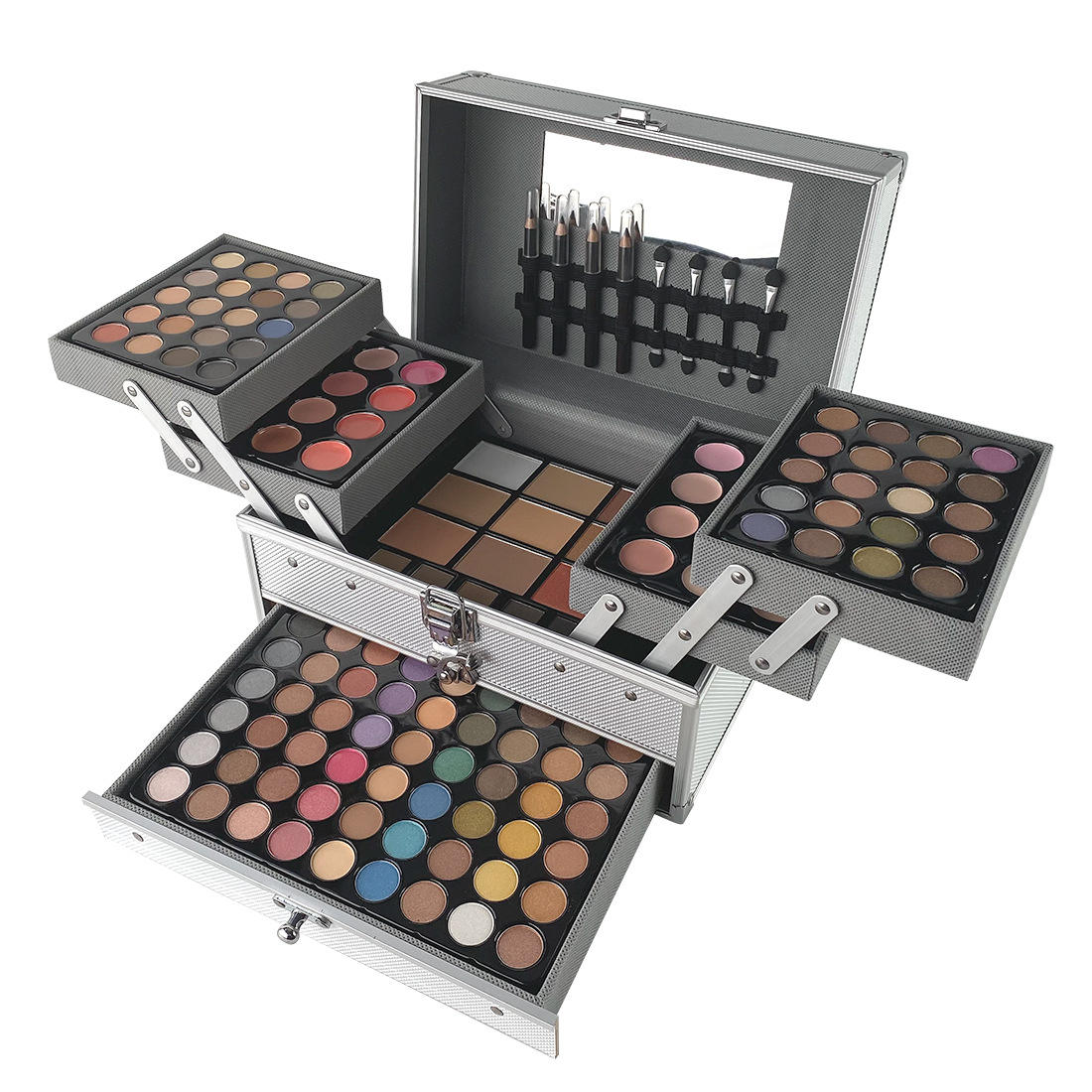 Fashion Women Cosmetic Case Full Professional Makeup Palette Concealer Blusher Pro 132 Full Color Eyeshadow Palette