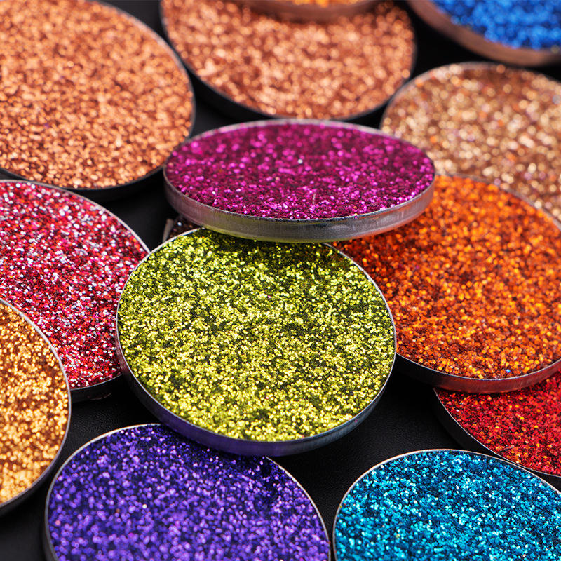 OEM Cosplay DIY Multi Colors Cosmetic High Pigment Eye Shadow Powder Pressed Glitter Eyeshadow