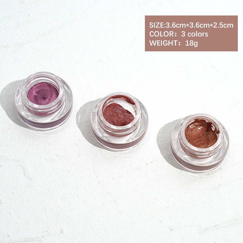 3 Colors Individual Vegan Cruelty Free Flow Shimmer Eye Shadow Gel Mermaid Jelly Eyeshadow