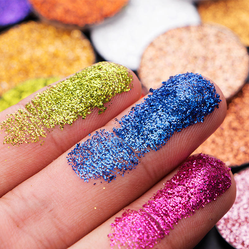 OEM Cosplay DIY Multi Colors Cosmetic High Pigment Eye Shadow Powder Pressed Glitter Eyeshadow