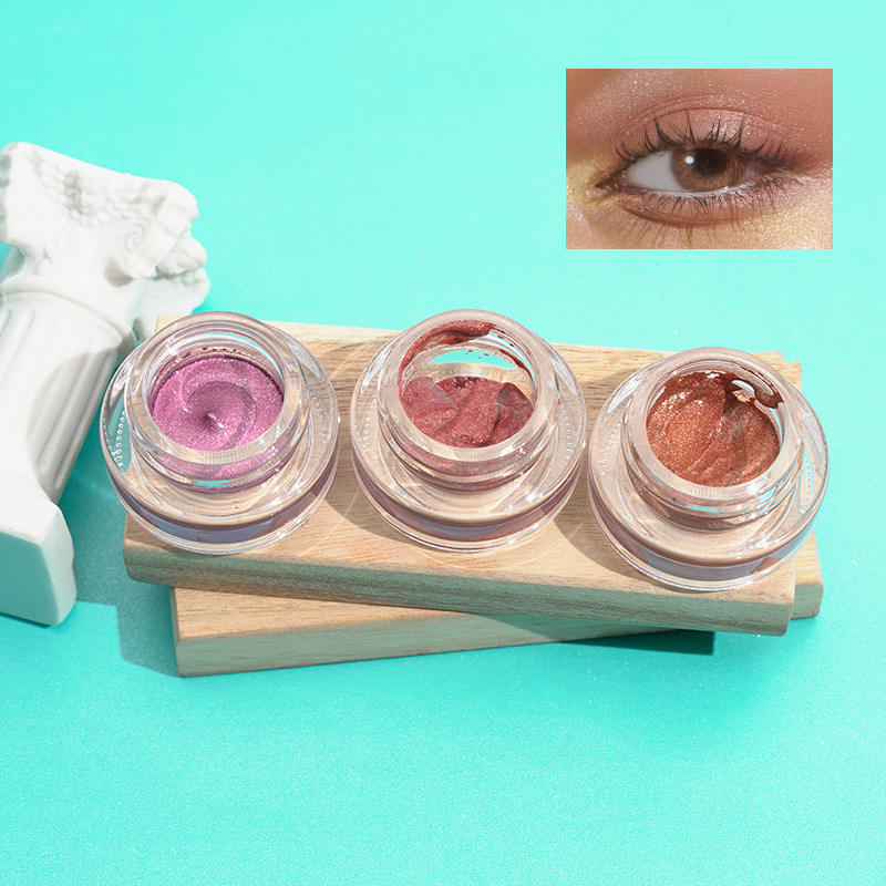 3 Colors Individual Vegan Cruelty Free Flow Shimmer Eye Shadow Gel Mermaid Jelly Eyeshadow