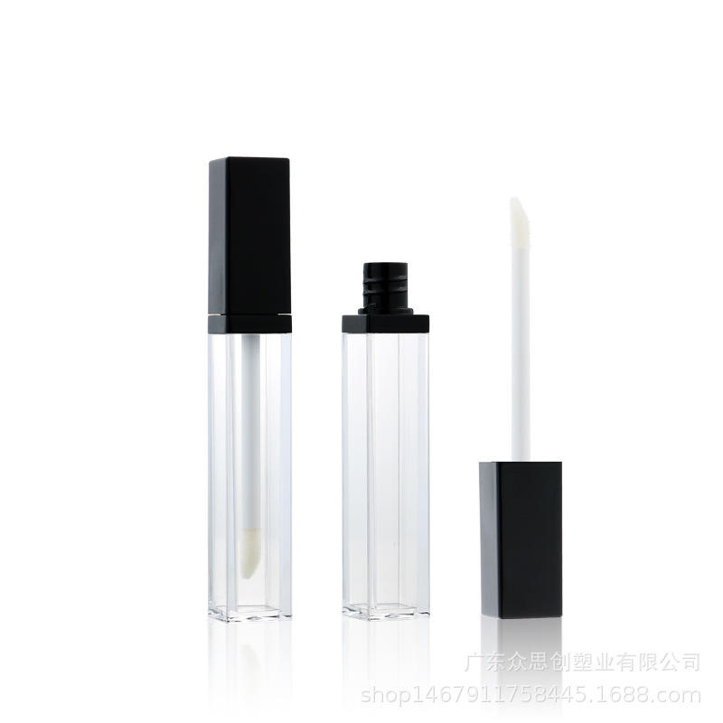 Wholesale 5ml Private Label Customization Empty Lip Gloss Tubes Square Top