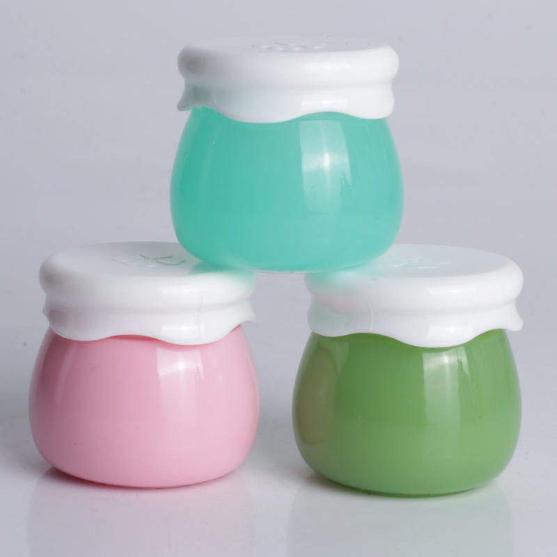 10g Acrylic Lip Jam Packaging Plastic Mask Jar Lip Gloss Balm Bottle Portable Cosmetic Dispenser Eye Cream Container With Lid