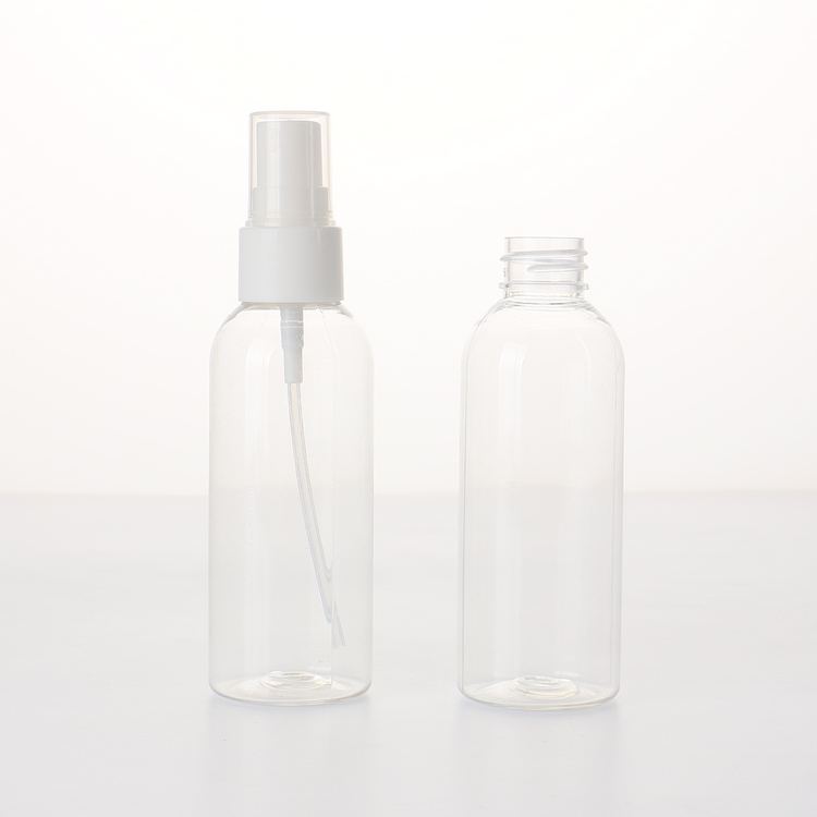 30ml/50ml/75ml/100ml travel use no label white transparent different capacities spray PET fancy spray bottle