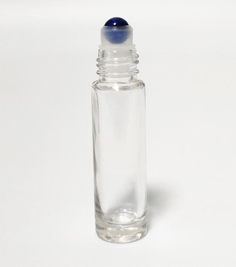 Fast Delivery 10ml Transparent Refillable Essential Oil Gemstone Spheres For Rollerball Bottles