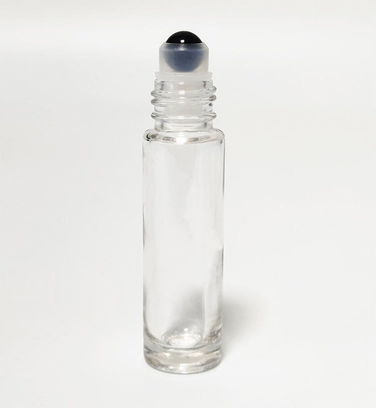 Fast Delivery 10ml Transparent Refillable Essential Oil Gemstone Spheres For Rollerball Bottles