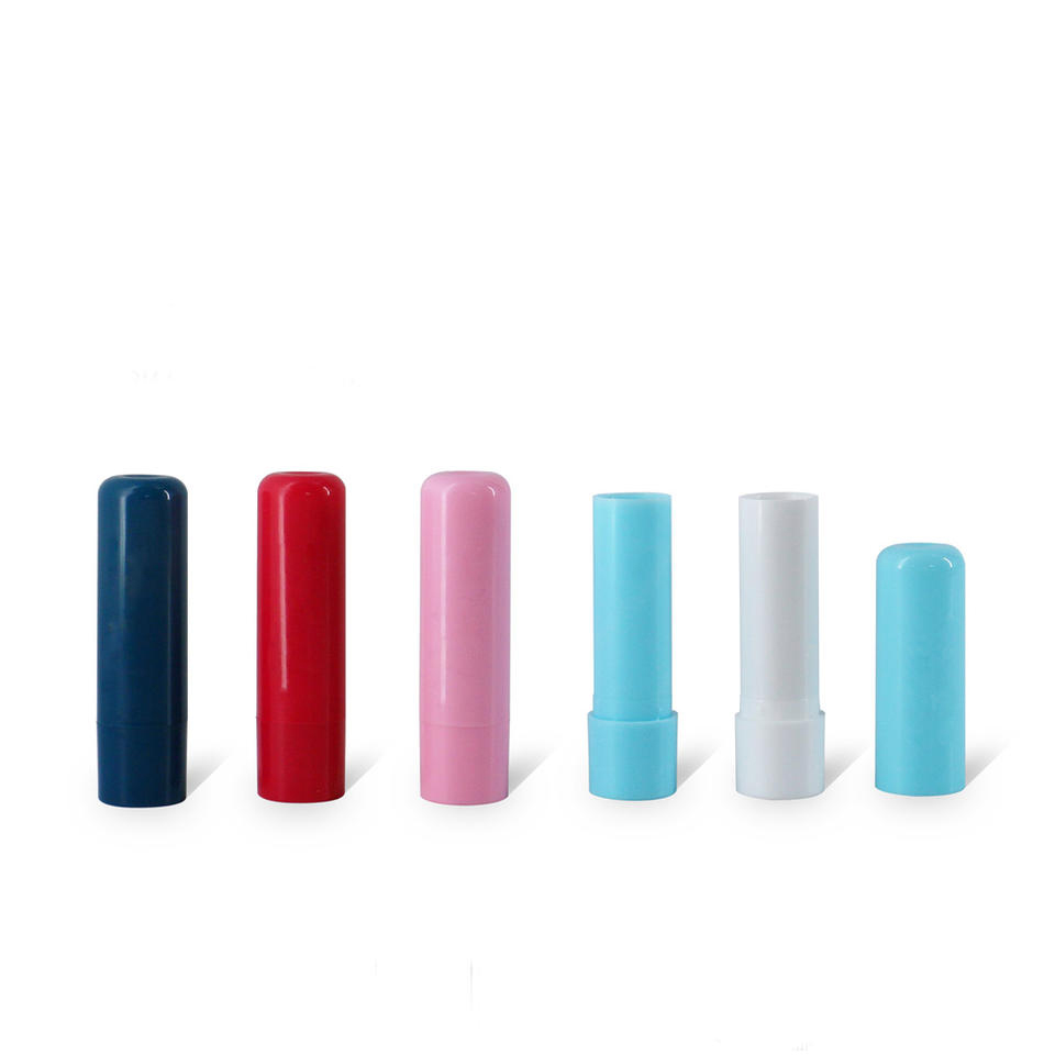 Factory Hot selling round empty colored custom lip balm container custom logo lip balm tubes