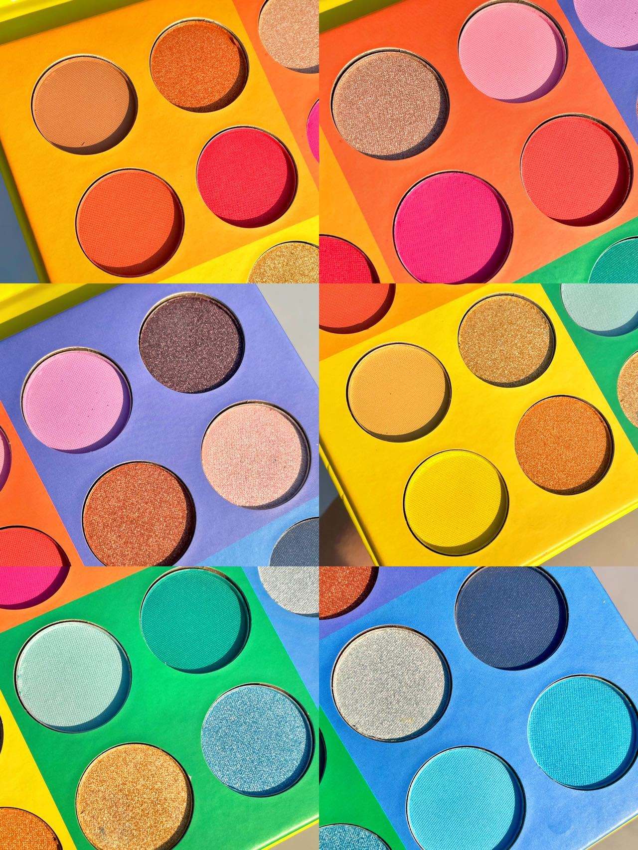 Customized Cruelty Free Colorful Vegan Cardboard Square Pan High Pigment 24 Eyeshadow Palette