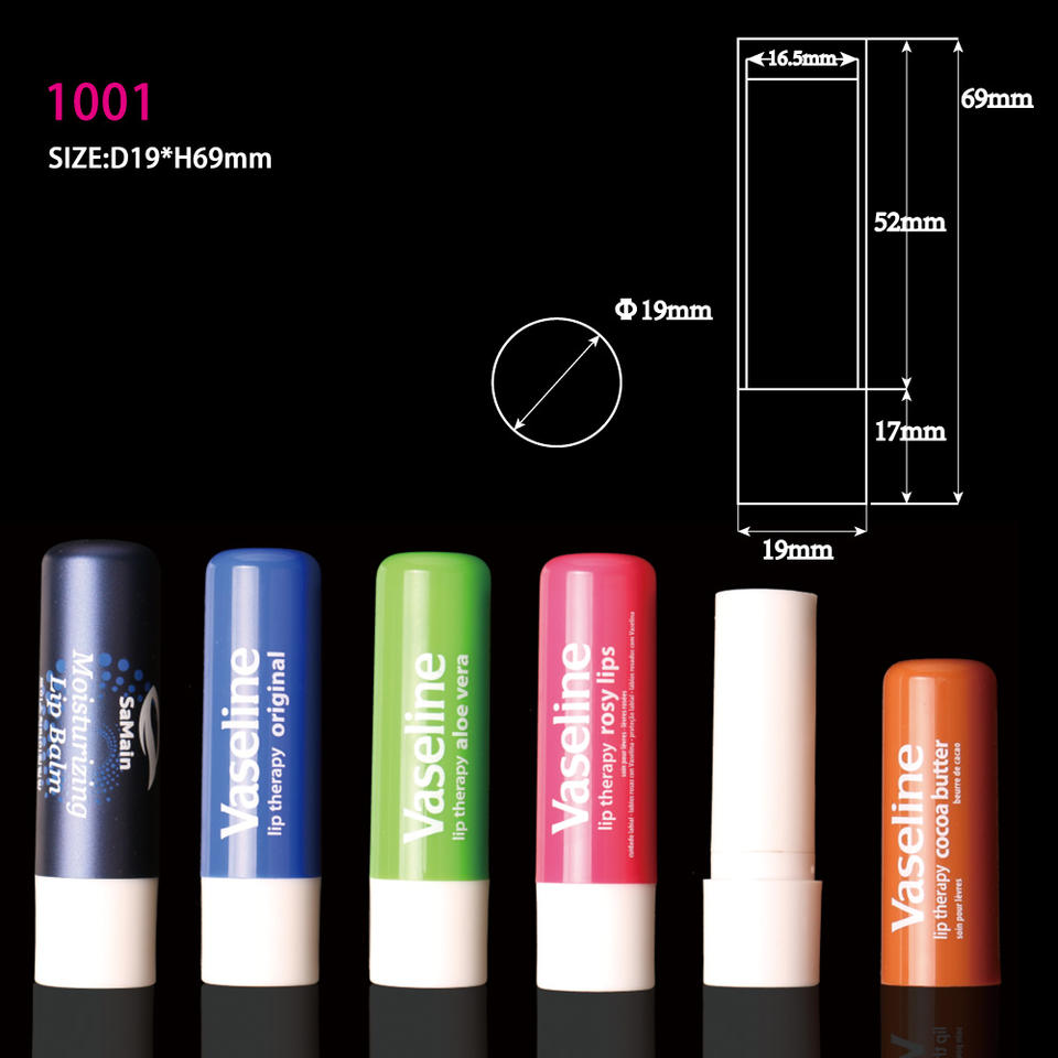 Factory Hot selling round empty colored custom lip balm container custom logo lip balm tubes