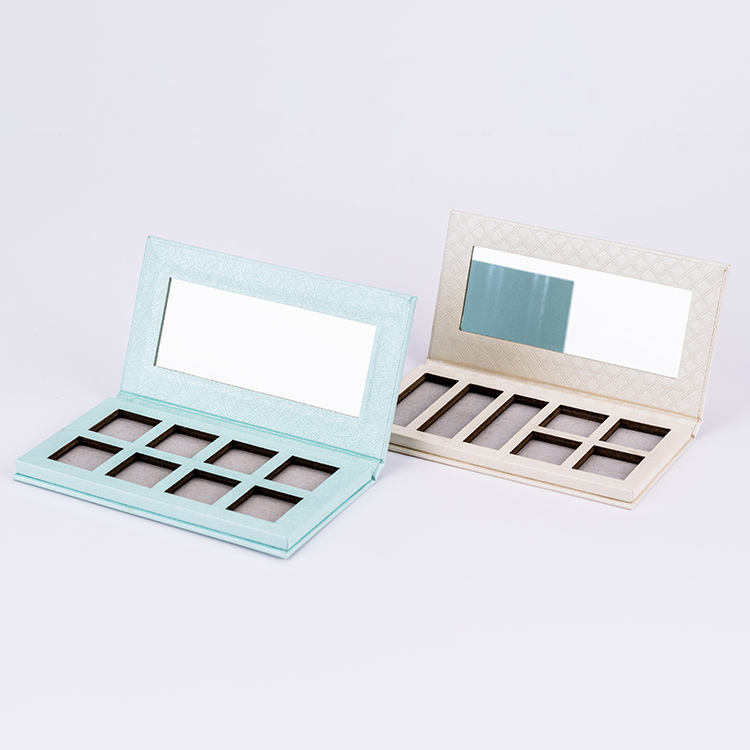 Factory Directly Supplier Color Diy Makeup Container Custom Eyeshadow Palette Screen Printing Paper Eyeshadow Case