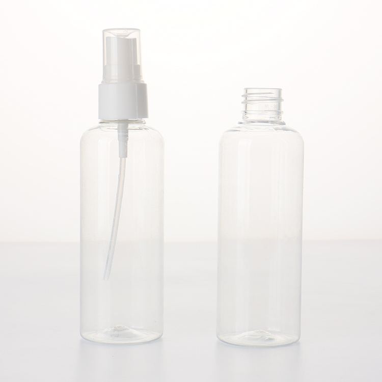 30ml/50ml/75ml/100ml travel use no label white transparent different capacities spray PET fancy spray bottle