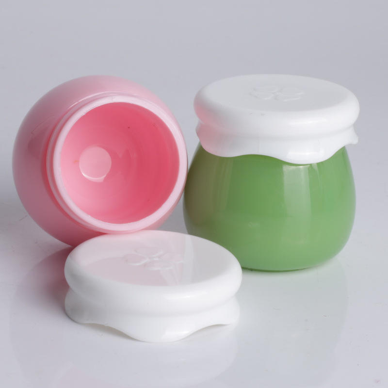 10g Acrylic Lip Jam Packaging Plastic Mask Jar Lip Gloss Balm Bottle Portable Cosmetic Dispenser Eye Cream Container With Lid