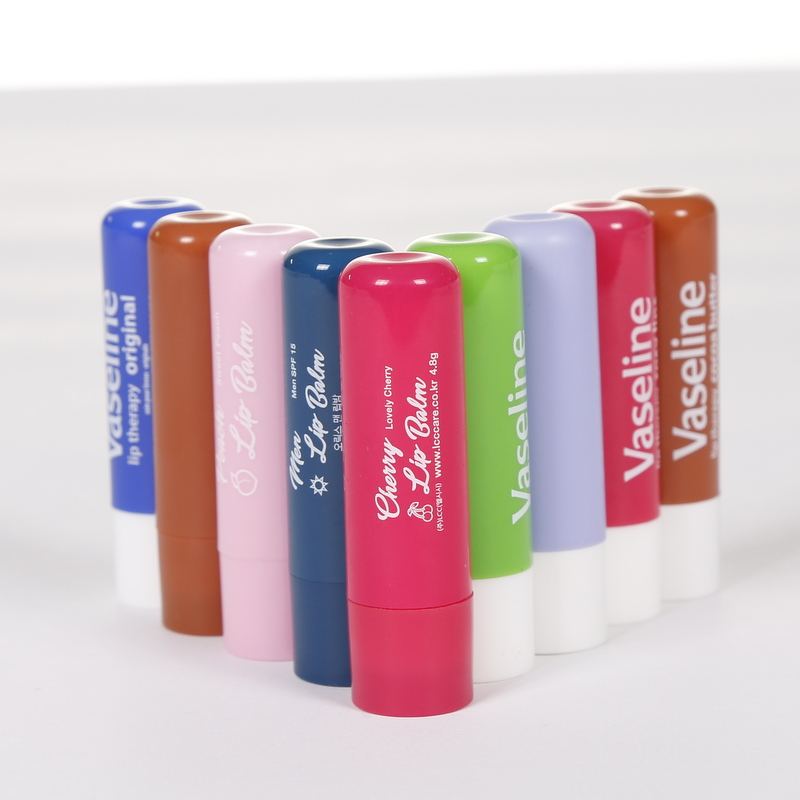 Factory Hot selling round empty colored custom lip balm container custom logo lip balm tubes