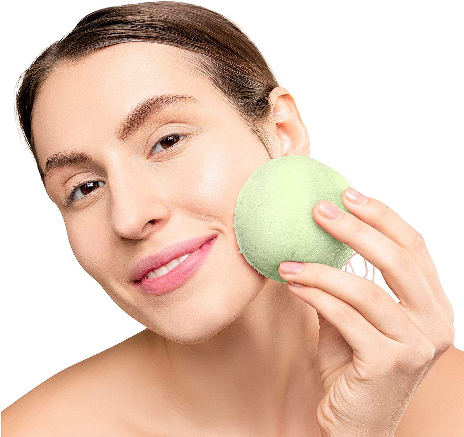 Exfoliating Biodegradable Organic Makeup Remover Sponge Clean Face Eco-friendly 100% Natural Konjac Sponge